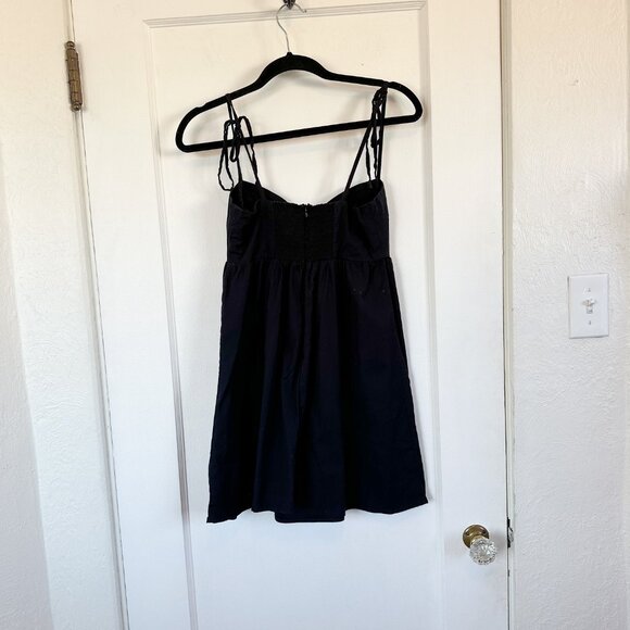 REFORMATION | Cox Mini 94% Cotton Sun Dress in Black sundress - Picture 4 of 7